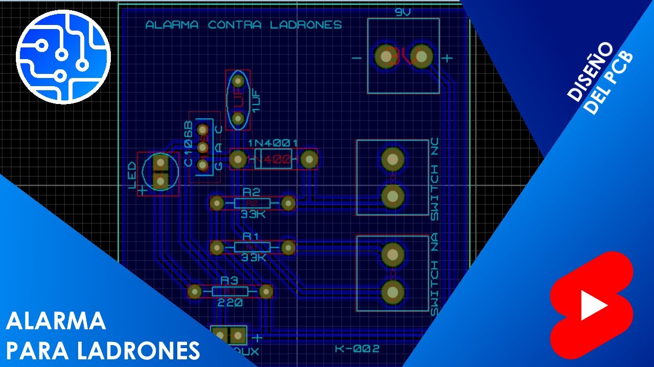 Leia mais sobre o artigo 🔔 Alarme contra ladrões: PCB em 60s! #Shorts