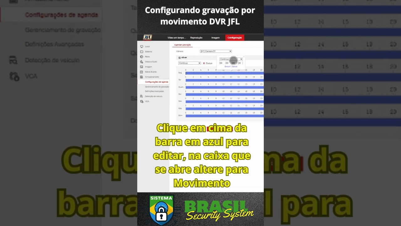 Leia mais sobre o artigo Configuração Rápida: Gravação por Movimento no DVR JFL!