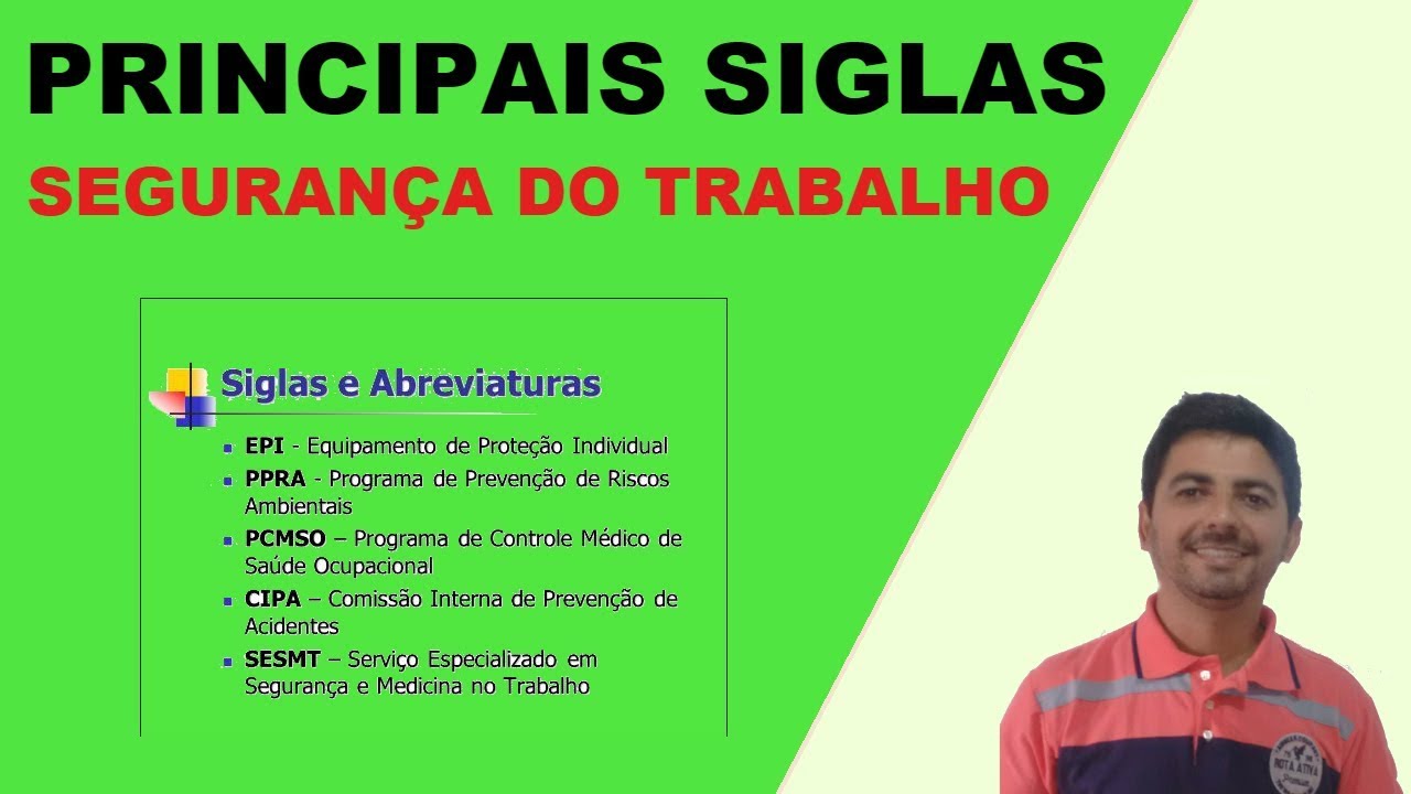 Leia mais sobre o artigo Principais Siglas em Segurança do Trabalho: Aprenda Já!